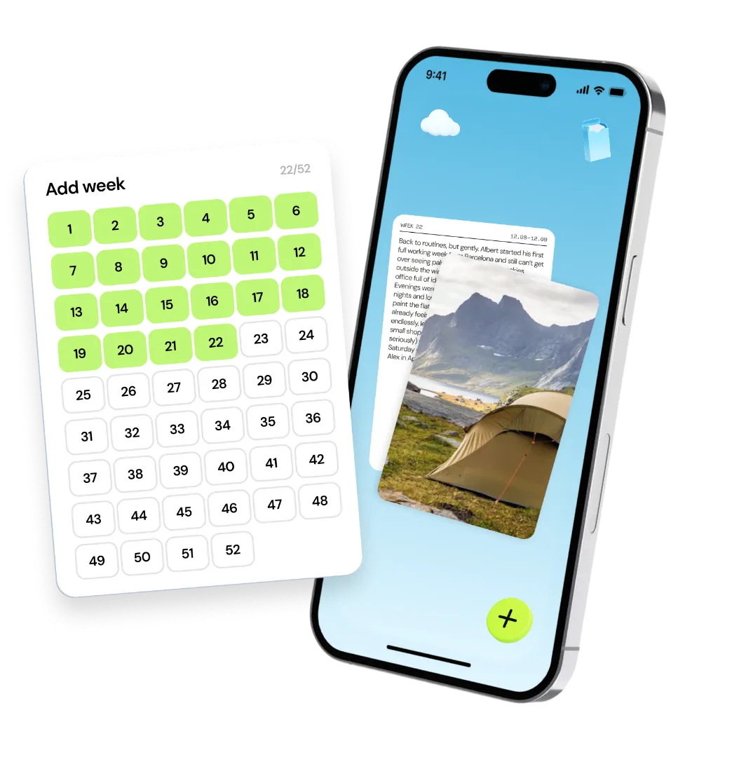 Fiftytwo app on phone